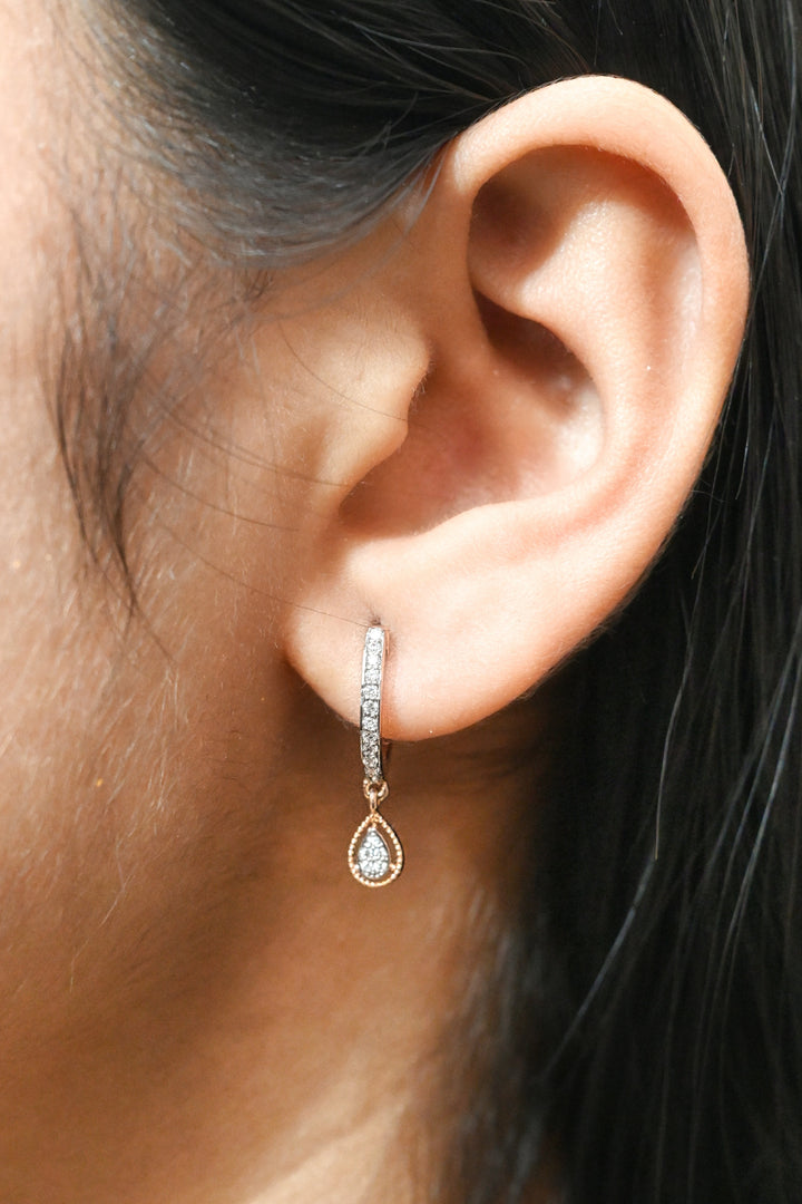 Classic Teardrop Hoops - 18 Carat Gold