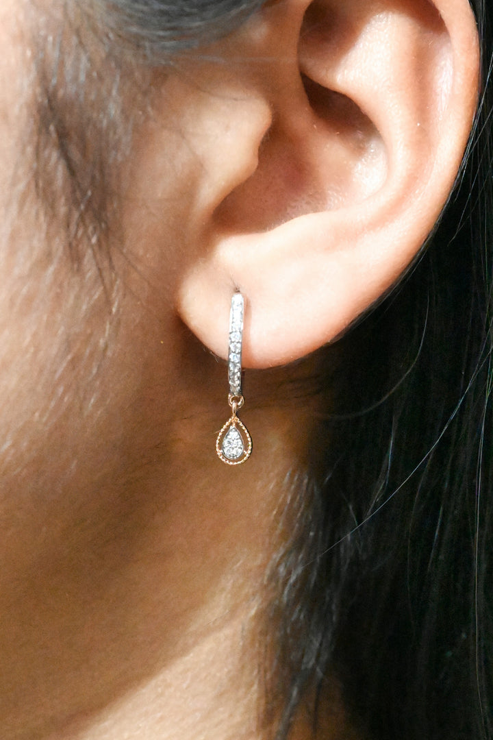 Classic Teardrop Hoops - 18 Carat Gold