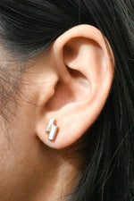 Load image into Gallery viewer, Mother of Pearl Earrings - 18 Carat Gold
