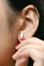 Load image into Gallery viewer, Mother of Pearl Earrings - 18 Carat Gold
