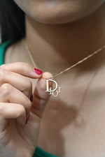 Load image into Gallery viewer, Dior inspired Necklace - 18 carat Gold
