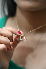 Load image into Gallery viewer, Dior inspired Necklace - 18 carat Gold
