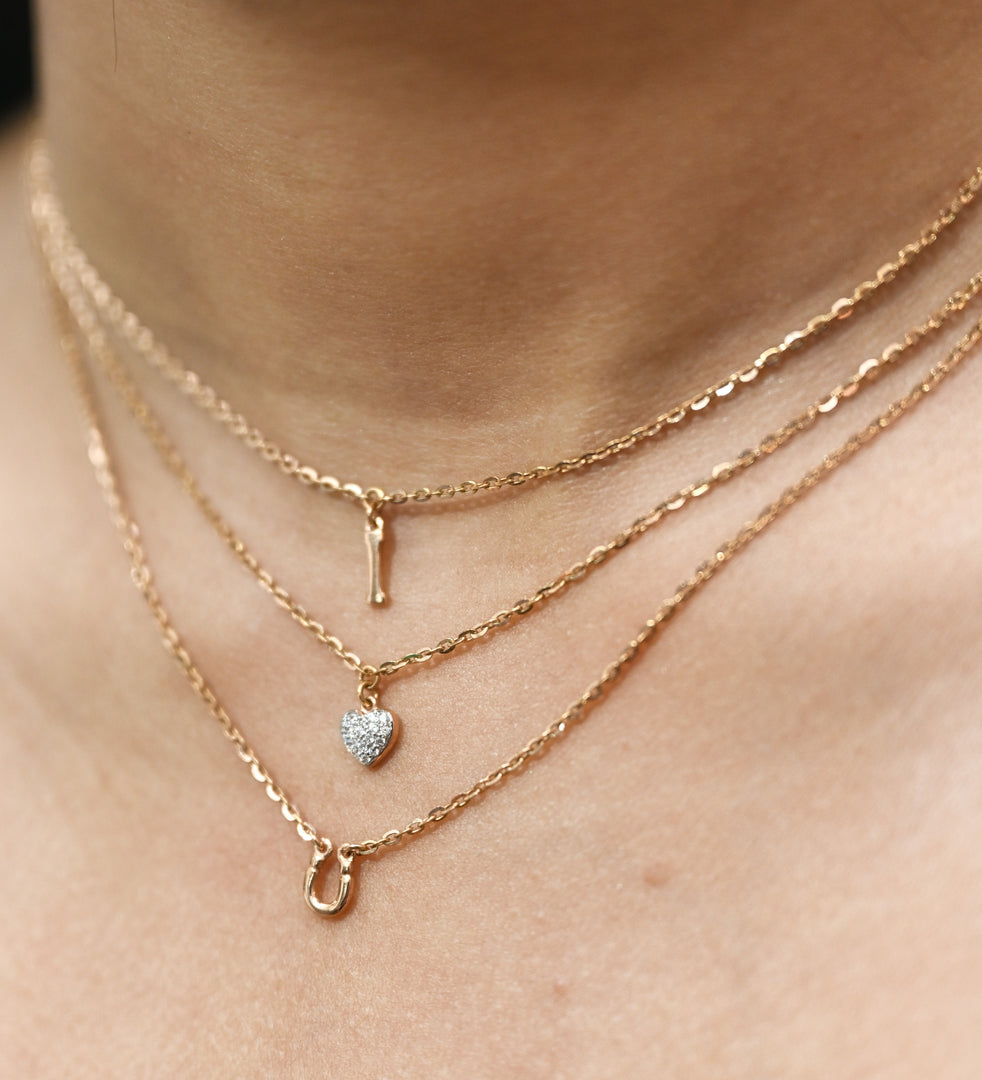 'A Delicate Expression of Love' Necklace - 18 Carat Gold