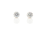 Load image into Gallery viewer, Solitaire Stud Earrings - 18 Carat Gold and CZ

