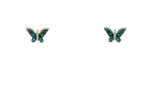 Load image into Gallery viewer, Butterfly Stud Earrings made of 18 Carat Gold
