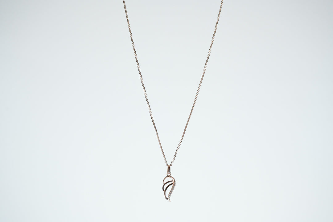 SILVER WING NECKLACE - 925 STERLING SILVER
