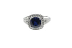 Load image into Gallery viewer, SAPPHIRE STUDDED 925 STERLING SILVER RING
