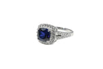 Load image into Gallery viewer, SAPPHIRE STUDDED 925 STERLING SILVER RING
