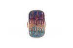 Load image into Gallery viewer, Multi Colour Statement Ring - 925 Sterling Silver
