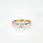 Load image into Gallery viewer, &#39;14 Carat Gold - IGI Certified 0.91 Carat Heart Shaped Lab Grown Diamond - Engagement Ring
