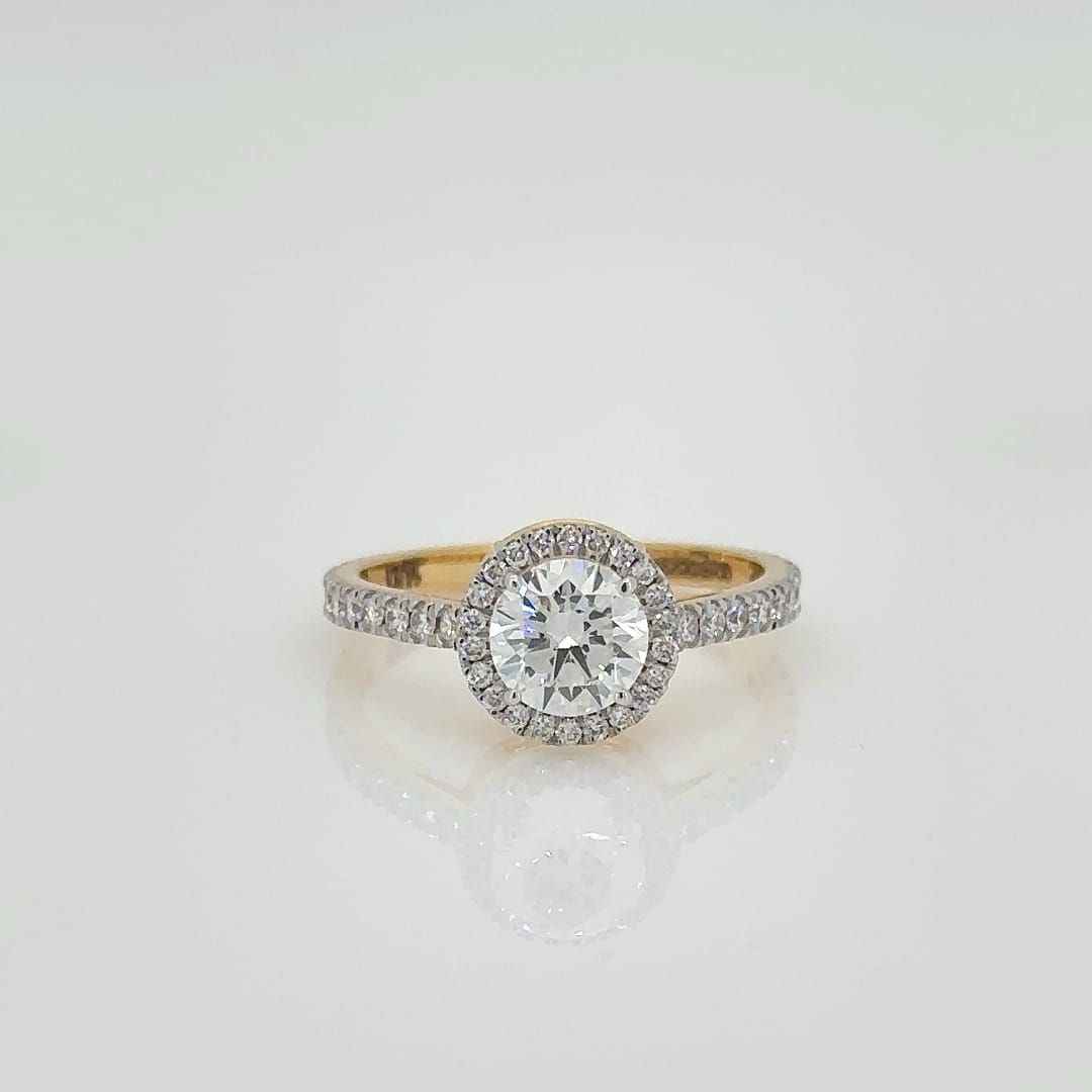 '14 Carat Gold - IGI Certified 1.47 Carat Lab Grown Diamond - Engagement Ring'