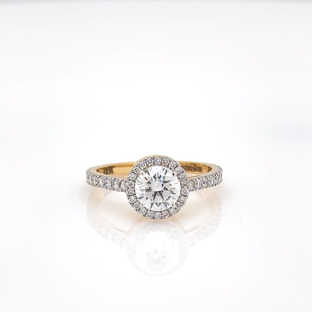 '14 Carat Gold - IGI Certified 1.47 Carat Lab Grown Diamond - Engagement Ring'