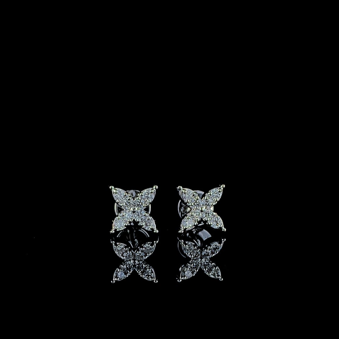 Earrings - 14 Carat Gold - IGI Certified 0.35 Carat Lab Grown Diamonds- VVS E Colour