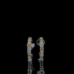 Load image into Gallery viewer, Hoop Earrings - 14 Carat Gold - IGI Certified 0.77 Carat Lab Grown Diamonds- VVS E Colour
