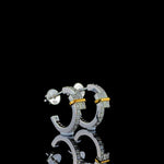 Load image into Gallery viewer, Hoop Earrings - 14 Carat Gold - IGI Certified 0.49 Carat Lab Grown Diamonds- VVS E Colour
