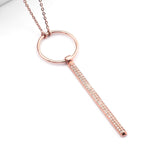 Load image into Gallery viewer, Solange Silver Diamond Bar Necklace
