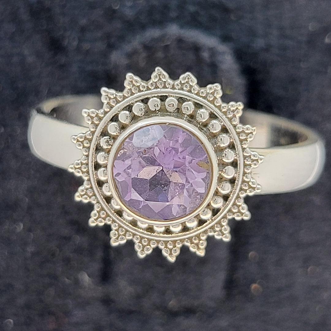 Amethyst Ring - 925 Sterling Silver