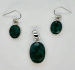 Load image into Gallery viewer, Kyanite 925 Sterling Silver Pendant and Earrings Set
