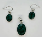 Load image into Gallery viewer, Kyanite 925 Sterling Silver Pendant and Earrings Set
