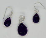 Load image into Gallery viewer, Amethyst 925 Sterling Silver Pendant and Earrings Set
