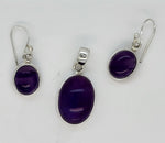 Load image into Gallery viewer, Amethyst 925 Sterling Silver Pendant and Earrings Set
