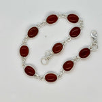 Load image into Gallery viewer, 925 Sterling Silver Garnet Bracelet
