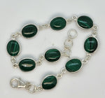 Load image into Gallery viewer, 925 Sterling Silver Malachite Bracelet
