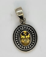 Load image into Gallery viewer, Yellow Citrine 925 Sterling Silver Pendant
