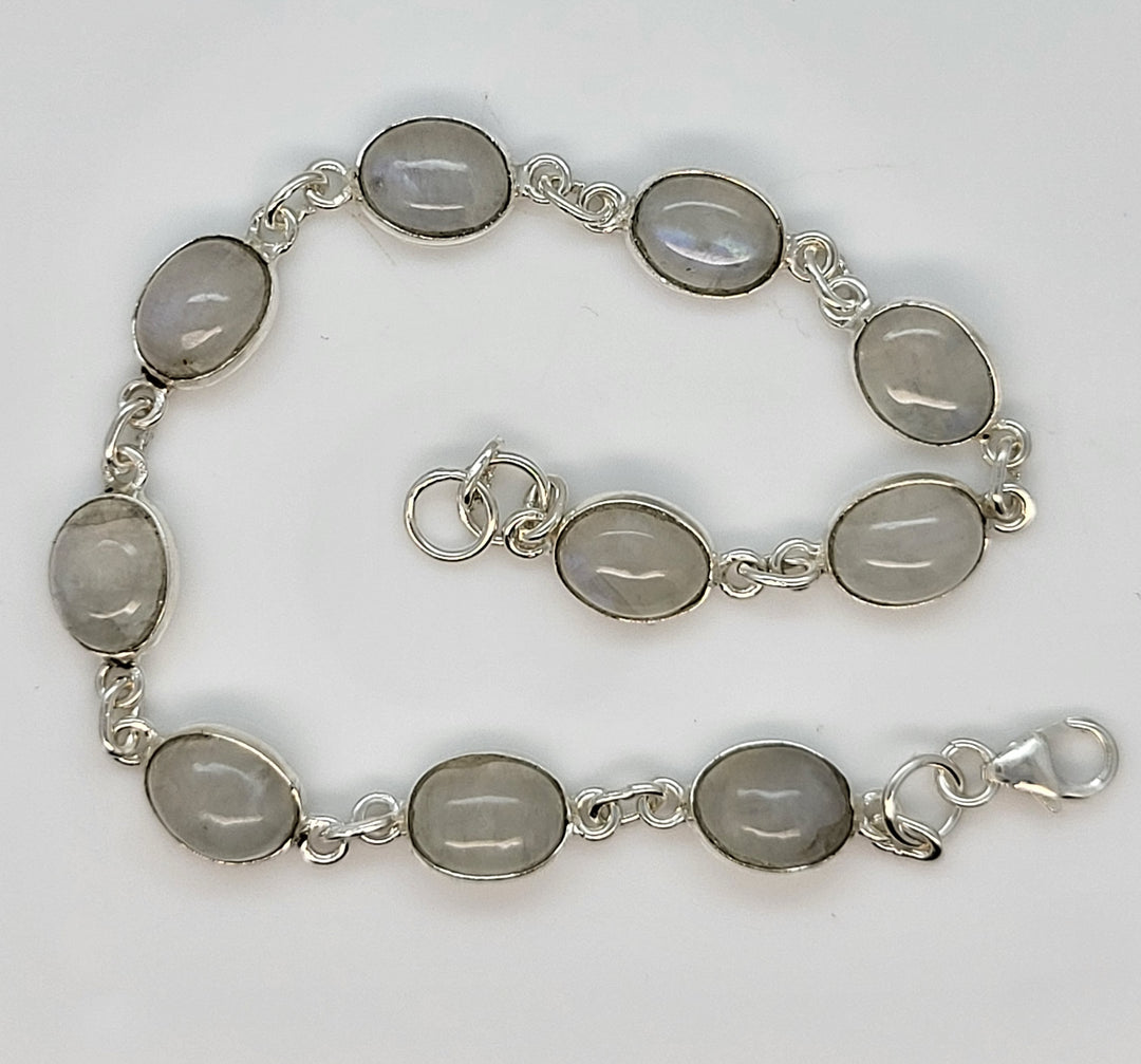 925 Sterling Silver Moonstone Bracelet