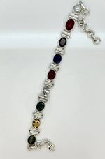 Load image into Gallery viewer, 925 Sterling Silver Navratna Bracelet
