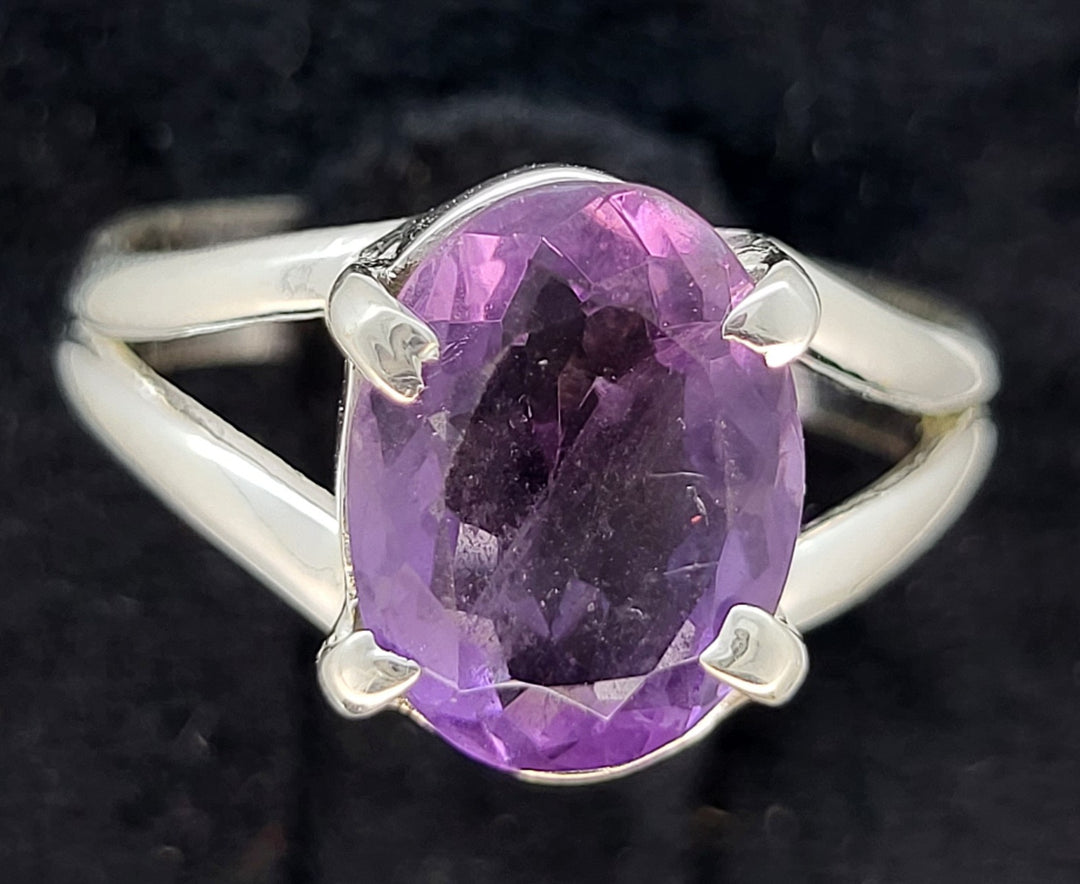 Amethyst Ring - 925 Sterling Silver