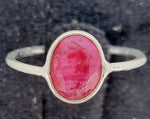 Load image into Gallery viewer, Pink Ruby Ring - 925 Sterling Silver
