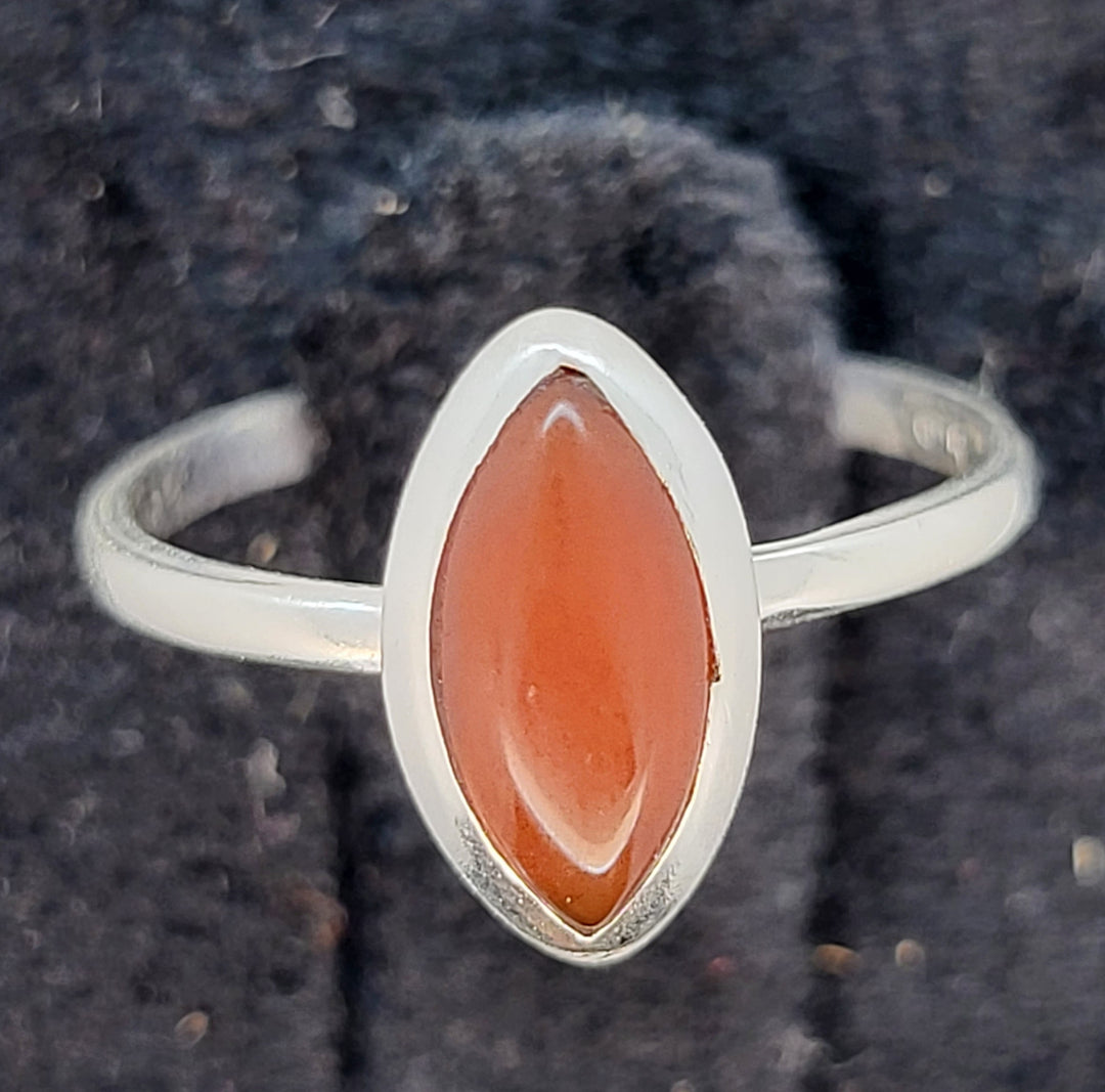 Coral Ring - 925 Sterling Silver