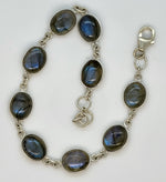 Load image into Gallery viewer, 925 Sterling Silver Labradorite Bracelet
