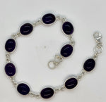 Load image into Gallery viewer, 925 Sterling Silver Purple Amethyst Bracelet
