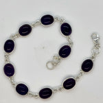 Load image into Gallery viewer, 925 Sterling Silver Purple Amethyst Bracelet
