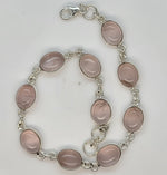 Load image into Gallery viewer, 925 Sterling Silver Rose Quartz Bracelet
