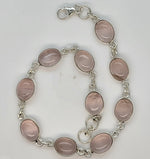 Load image into Gallery viewer, 925 Sterling Silver Rose Quartz Bracelet
