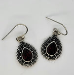 Load image into Gallery viewer, Garnet 925 Sterling Silver Earrings
