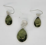 Load image into Gallery viewer, Smoky Quartz 925 Sterling Silver Pendant and Earrings Set
