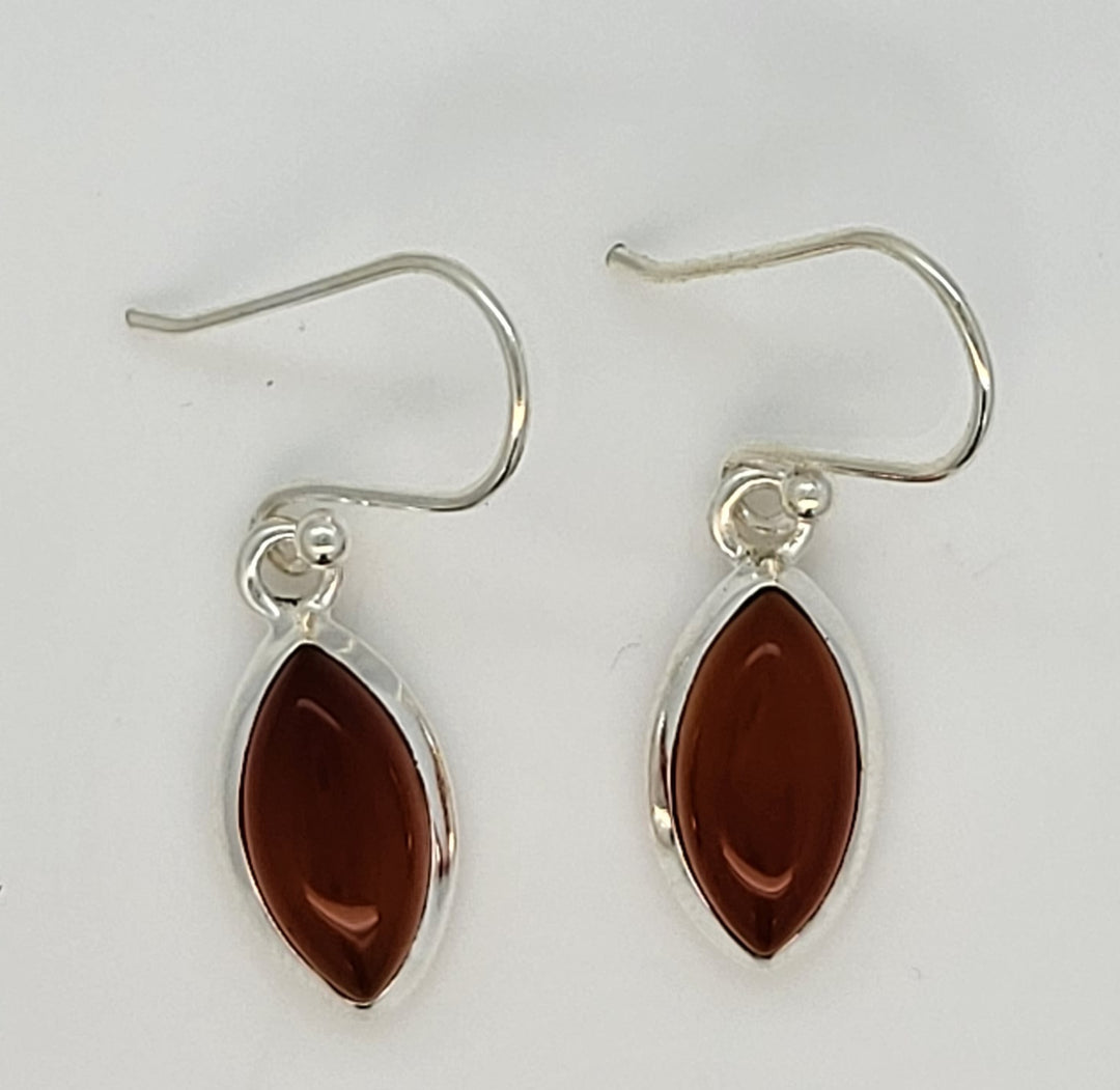 925 Sterling Silver Coral Earrings
