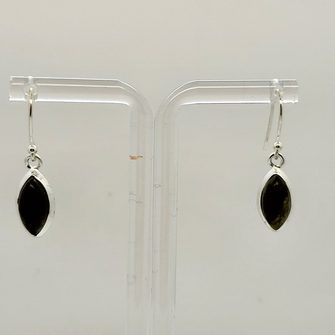 Black Spinel 925 Sterling Silver Earrings