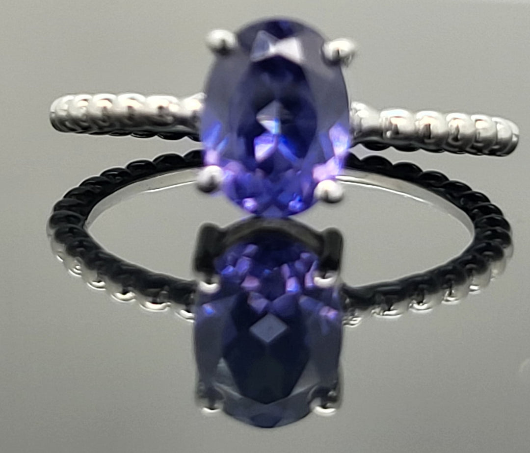 Amethyst Ring - 925 Sterling Silver