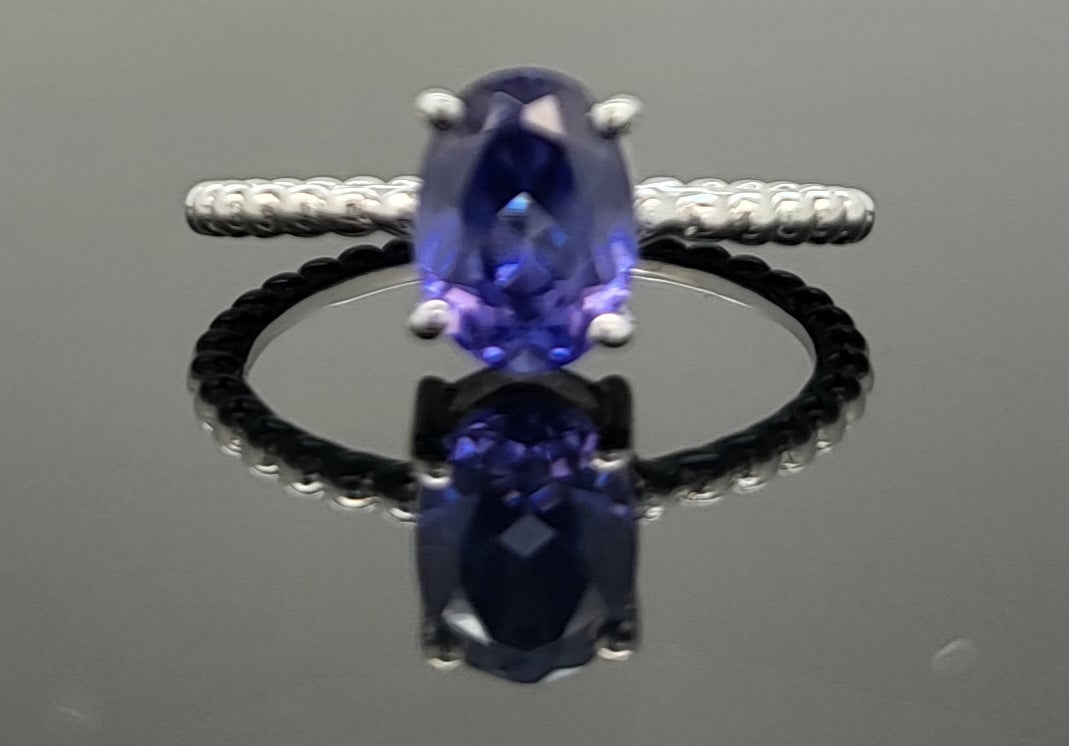 Amethyst Ring - 925 Sterling Silver