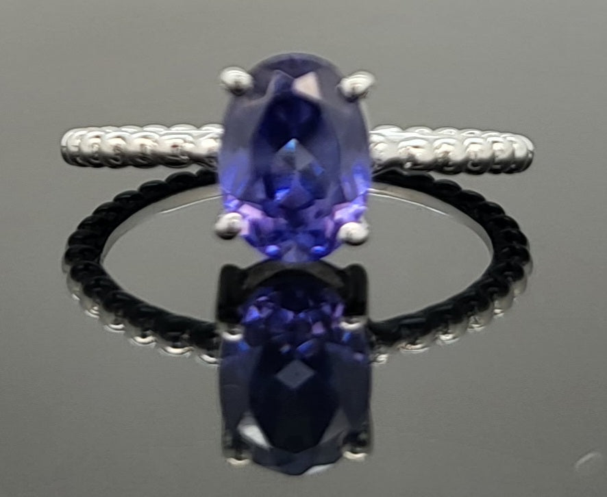 Amethyst Ring - 925 Sterling Silver