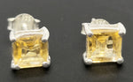Load image into Gallery viewer, Yellow Citrine 925 Sterling Silver Earrings
