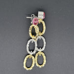 Load image into Gallery viewer, Ruby 925 Sterling Silver Earrings
