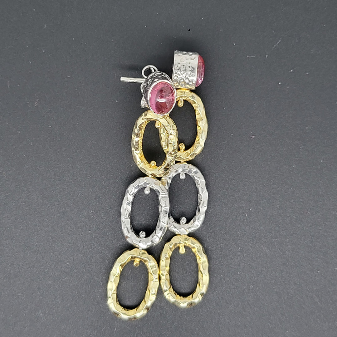 Ruby 925 Sterling Silver Earrings