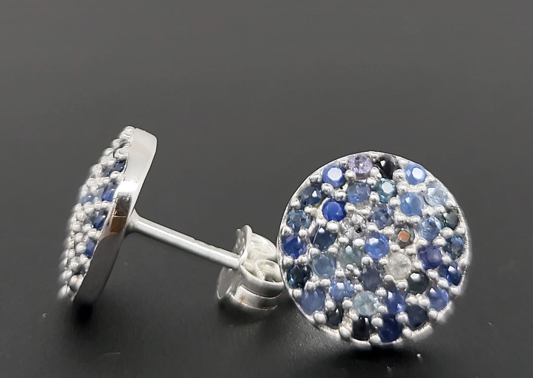 Sapphire 925 Sterling Silver Earrings