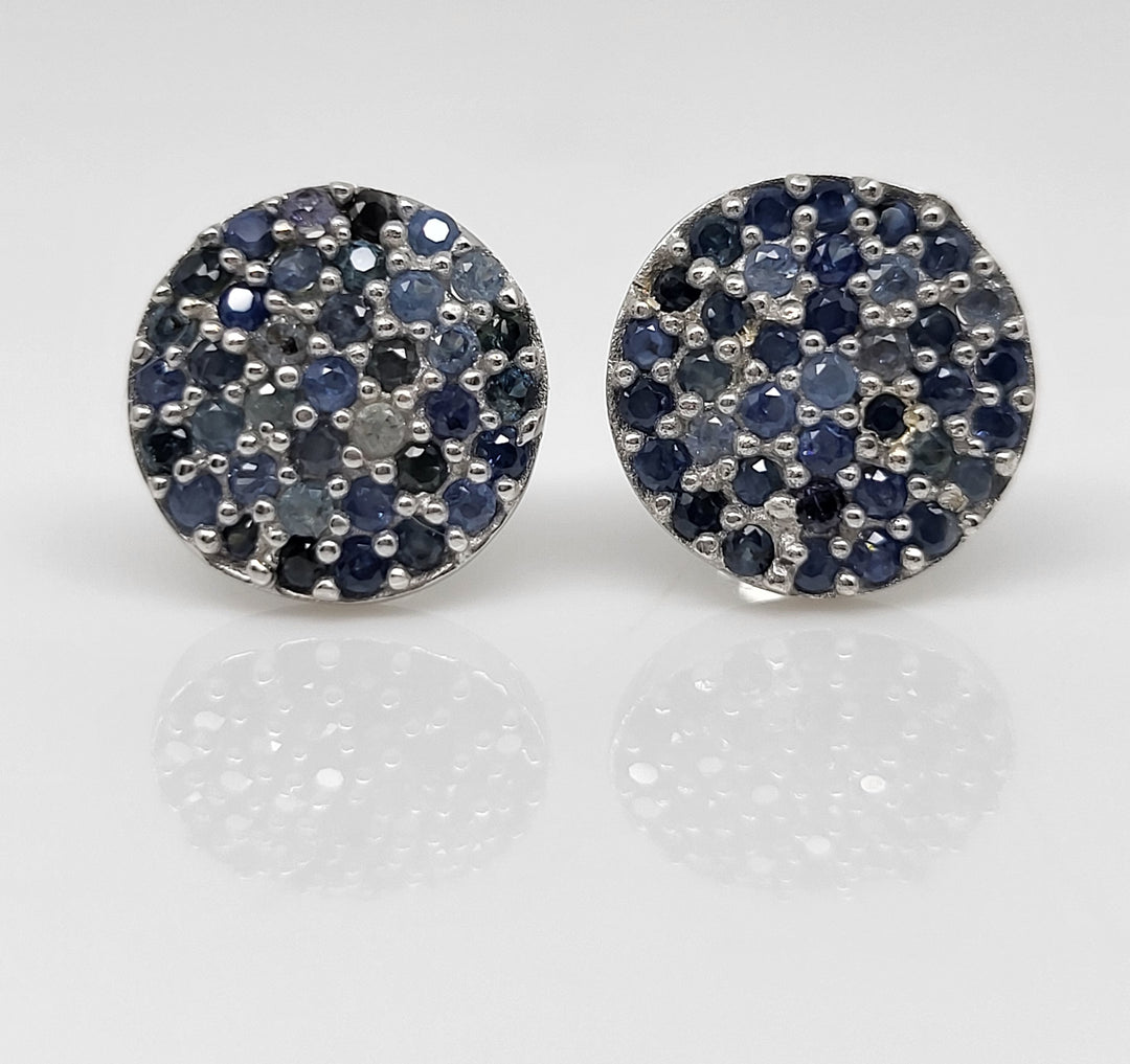 Sapphire 925 Sterling Silver Earrings